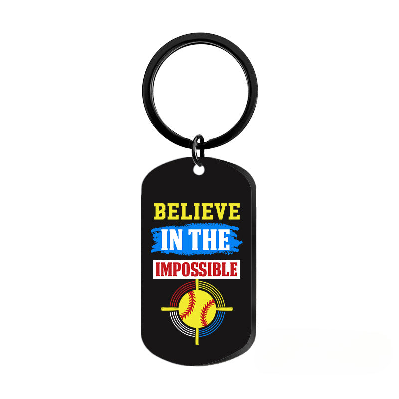 Wholesale Softball Baseball Sports Metal Keychains